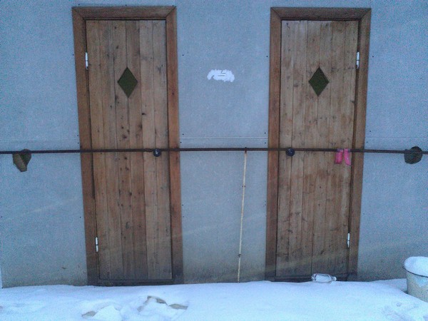Закрытый туалет в Академгородке Красноярска.