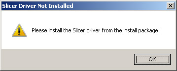 Slicer driver.