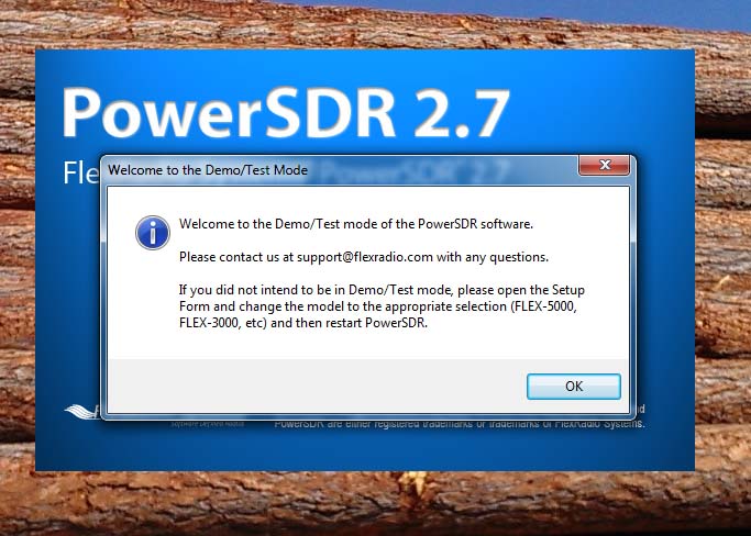 PowerSDR - demo.